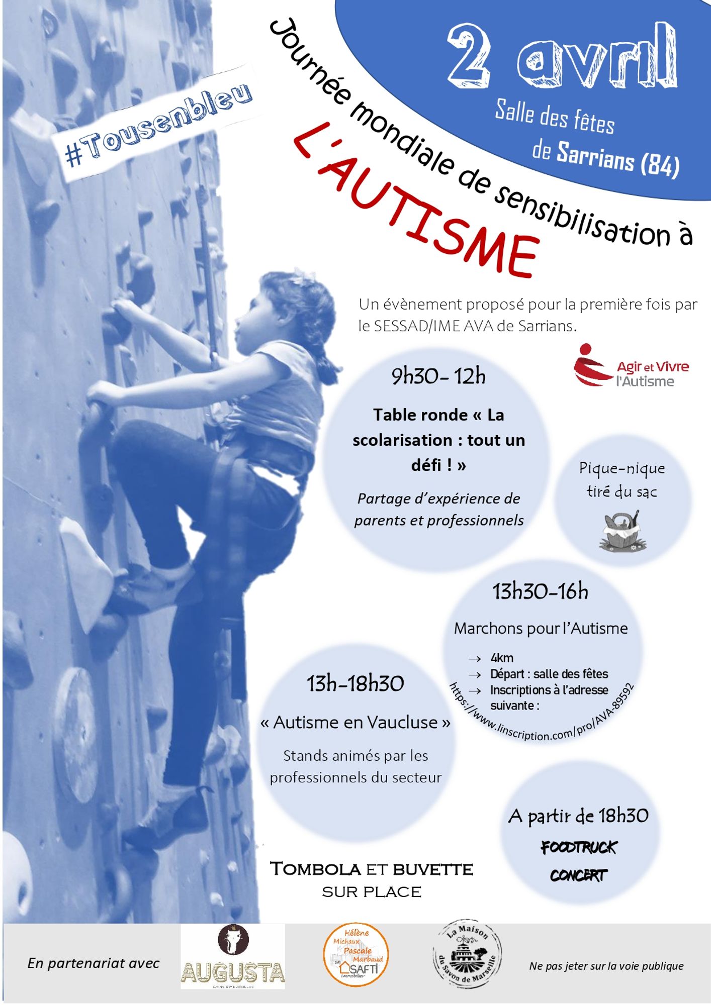 Journée de sensibilisation à l'Autisme à Sarrians